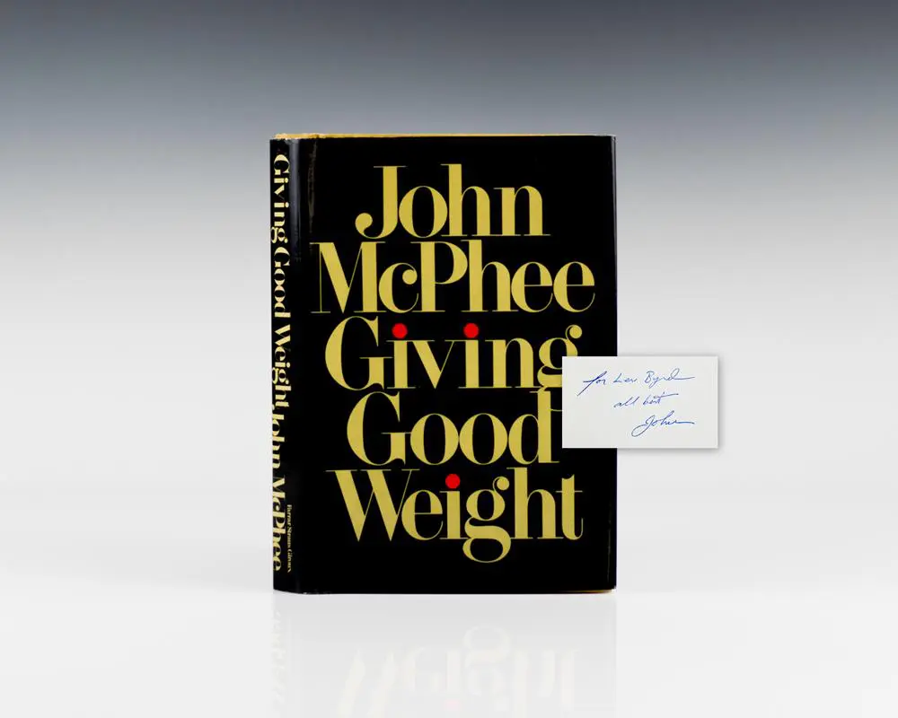 Giving Good Weight.