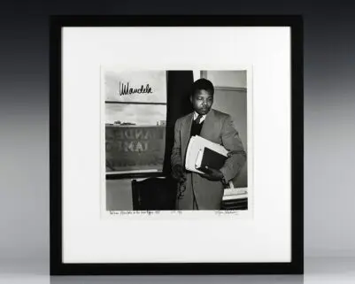 Nelson Mandela Silver Gelatin Print.