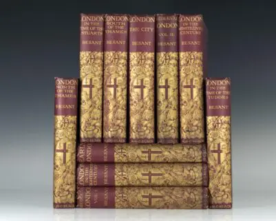 The Survey of London. Complete in 10 volumes: Mediaeval London; Historical & Social; Ecclesiastical; London in the Time of the Tudors; London in the Time of the Stuarts; London in the Eighteenth Century; London in the Nineteenth Century.