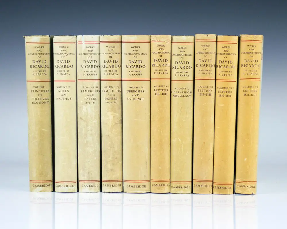The Works And Correspondence Of David Ricardo.