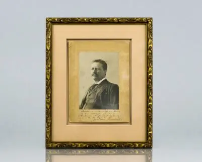 Theodore Roosevelt Signed Portrait.