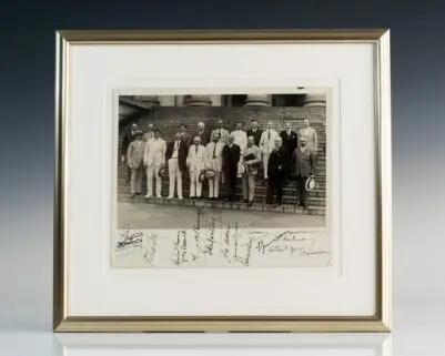 World War Foreign Debts Commission Act Signed Photograph.