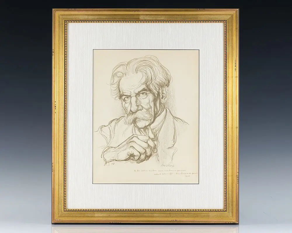 Albert Schweitzer Signed Lithograph.
