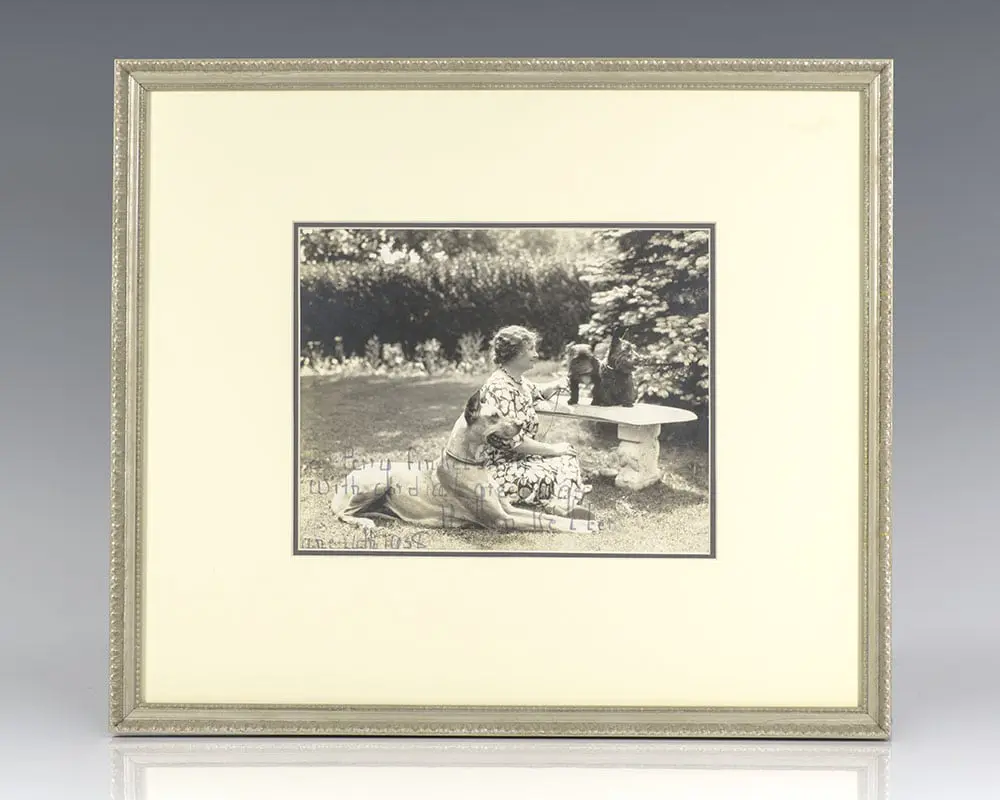 Helen Keller Signed Photograph.