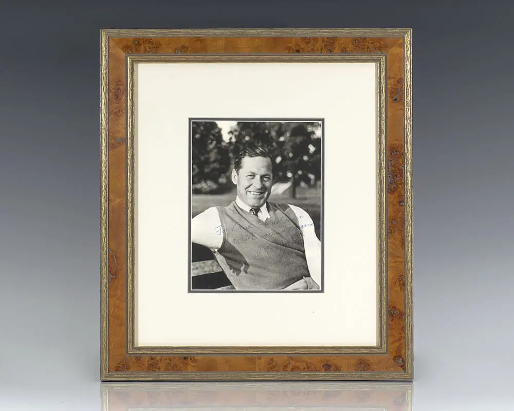 Bobby Jones Signed Photograph.