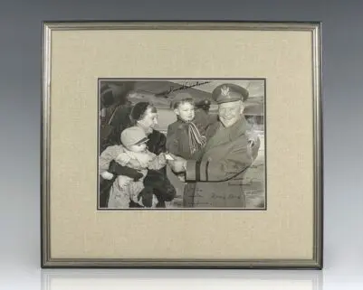 Eisenhower Family Signed Photograph.