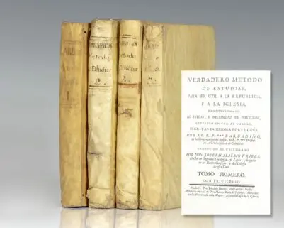 Verdadero método de estudiar, para ser util a la Republica y la Iglesia, proporcionado al estilo, y necessidad de Portugal, expuesto en varias cartas, escrito en idioma Portugués.