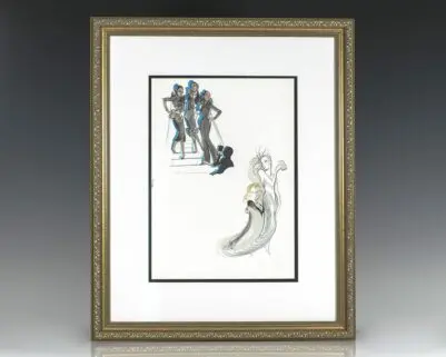 Hilary Knight Original Vanity Fair Watercolor Illustration.