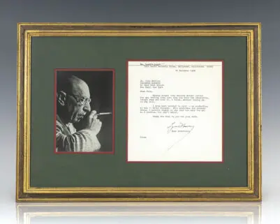 Igor Stravinsky Autograph Letter Signed.