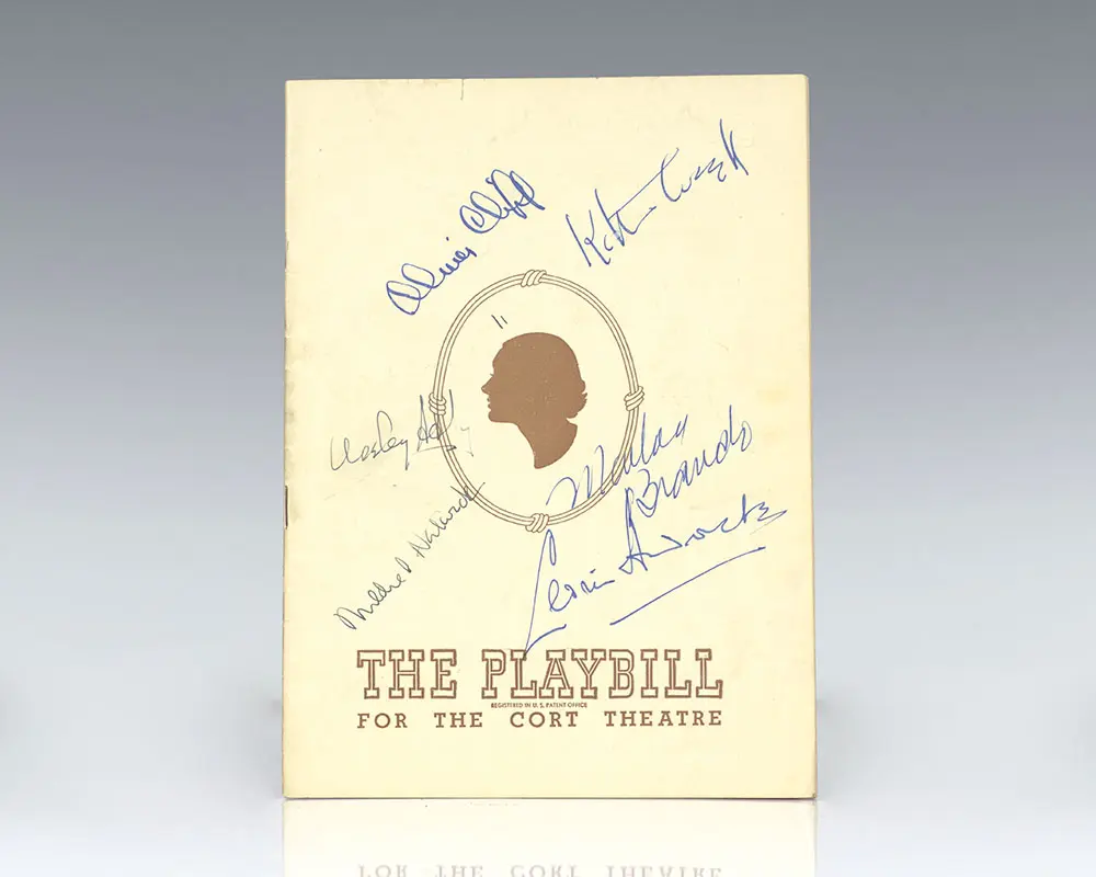 Marlon Brando Signed Candida Playbill.