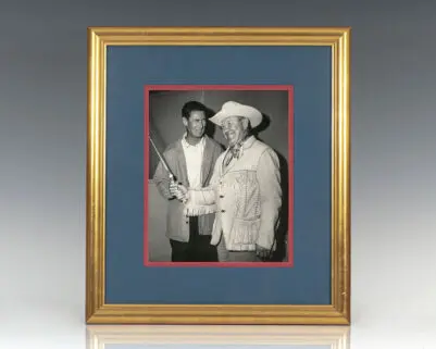 Ted Williams and Jim Thorpe Signed Photograph.