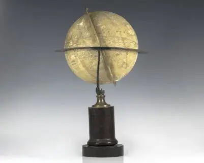 Globe Classique, Nouvelle Edition: Rare 19th Century Charles Dien Terrestrial Table Globe.