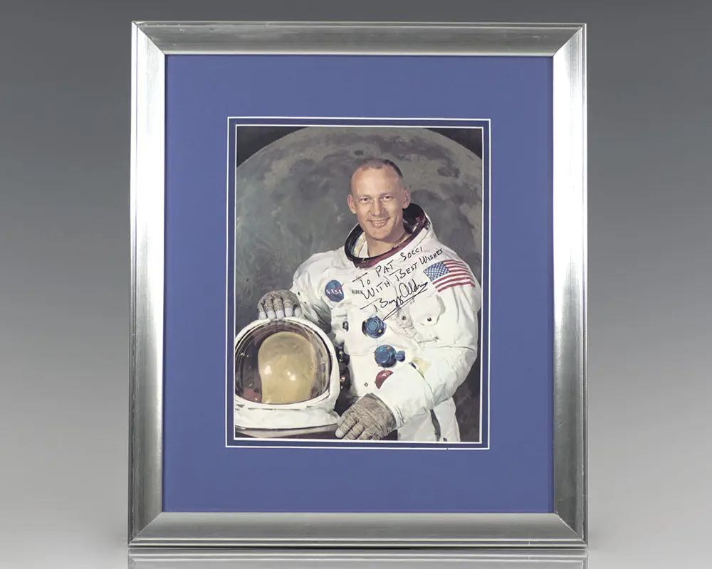 Buzz Aldrin Signed Photograph.