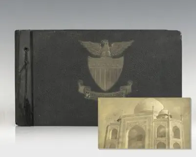 World War II Photographic Album of American Serviceman in India: Taj Mahal, Calcutta, etc.