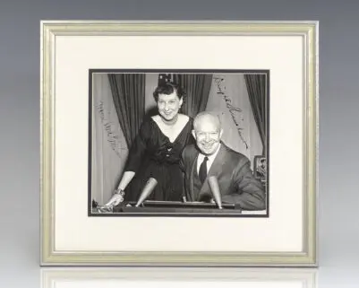 Dwight D. and Mamie Doud Eisenhower Signed Photograph.