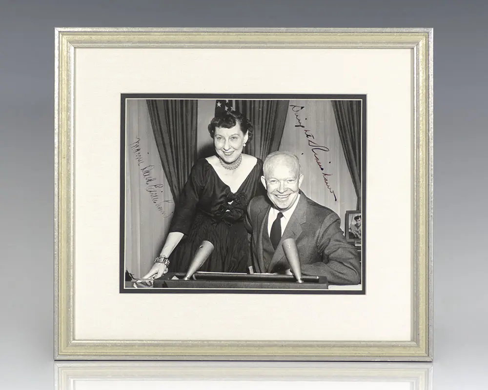 Dwight D. and Mamie Doud Eisenhower Signed Photograph.