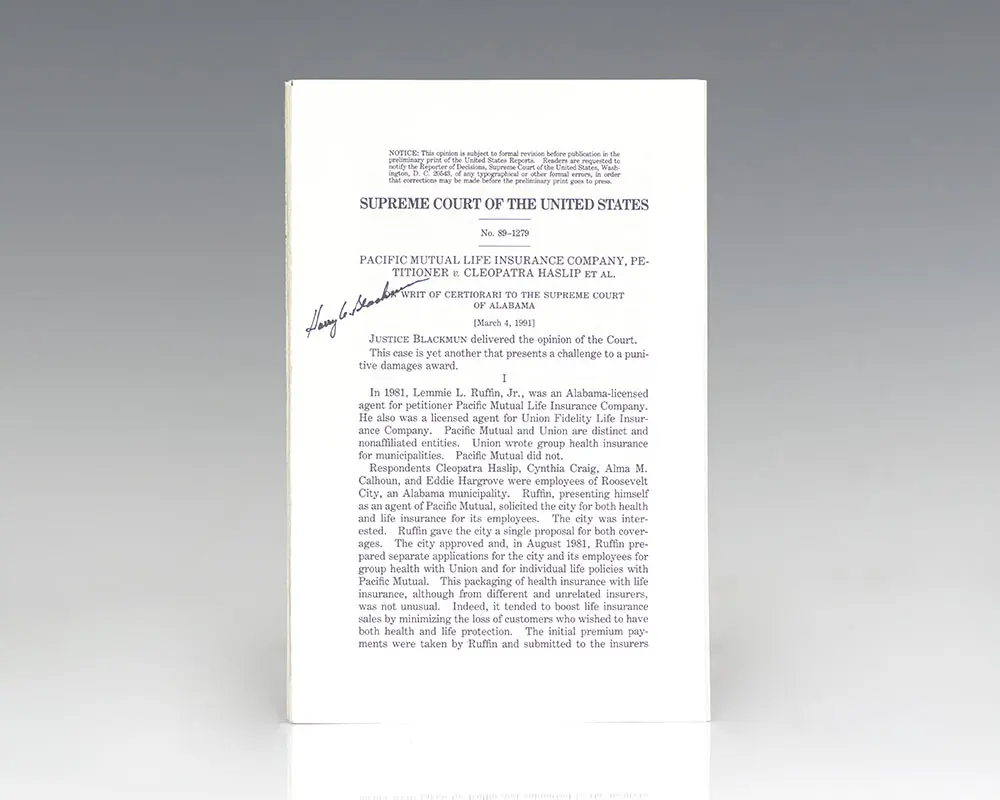 Supreme Court Justice Signed Pamphlet Collection.
