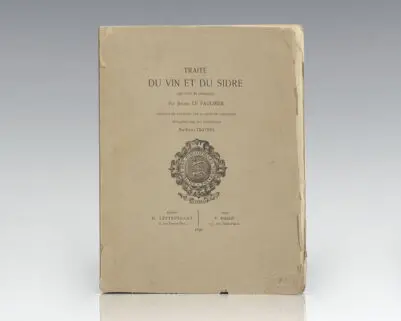 Traite Du Vin Et Du Sidre.