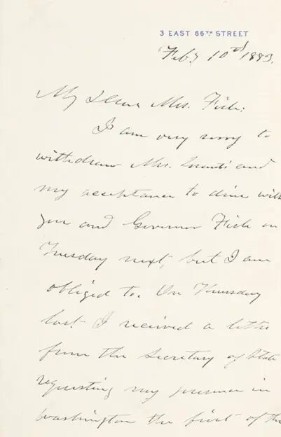 Ulysses S. Grant Autograph Letter Signed.