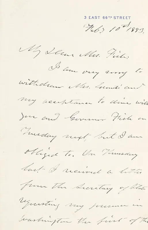 Ulysses S. Grant Autograph Letter Signed.