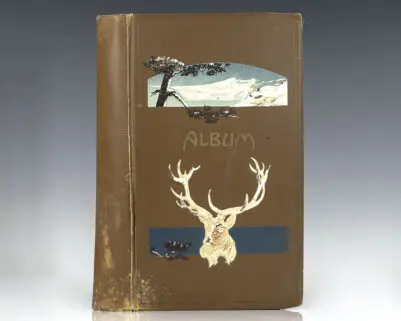 Antique Postcard Collection Album.