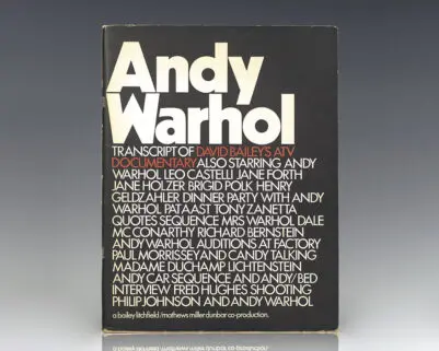 Andy Warhol: Transcript of David Bailey's ATV Documentary.