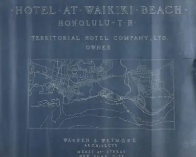 Hotel at Waikiki Beach Blueprint Portfolio.