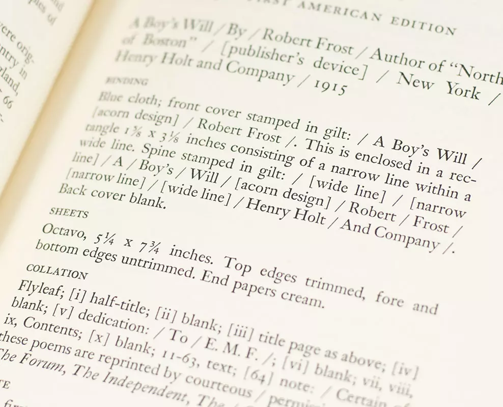 Robert Frost: A Bibliography.