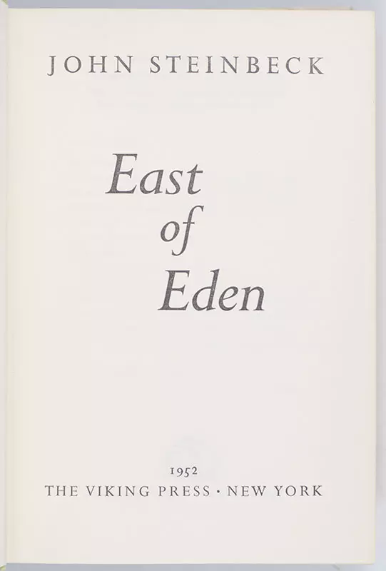 East of Eden.