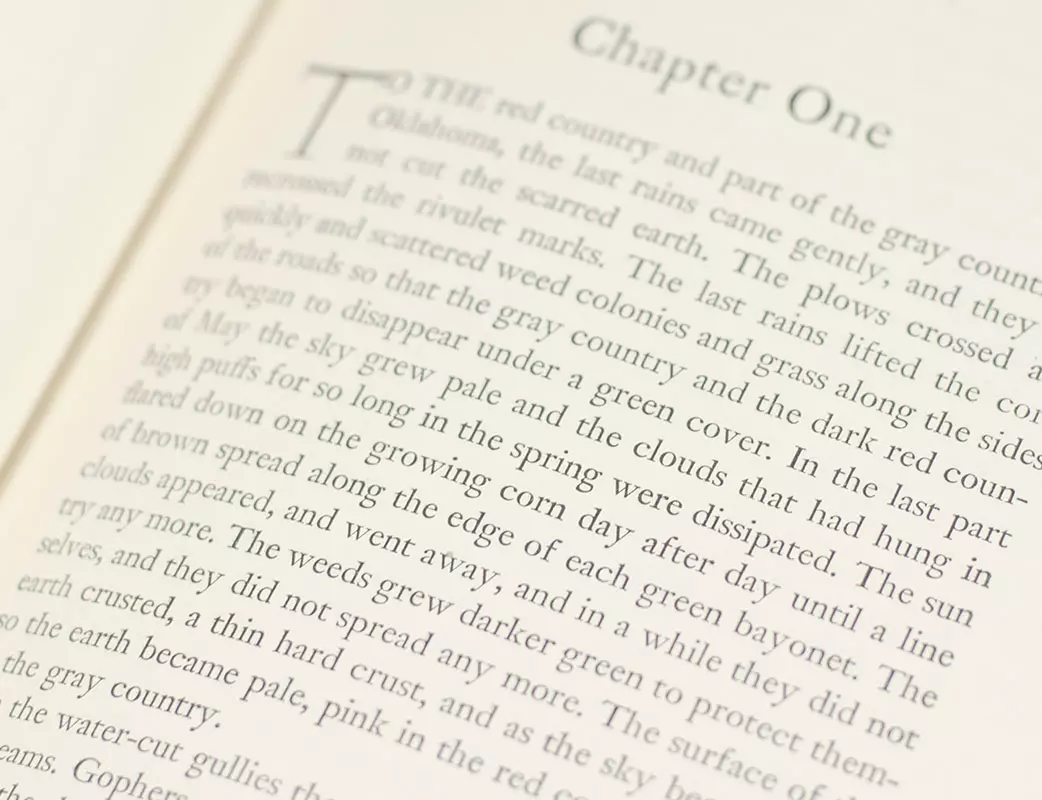 The Grapes of Wrath.