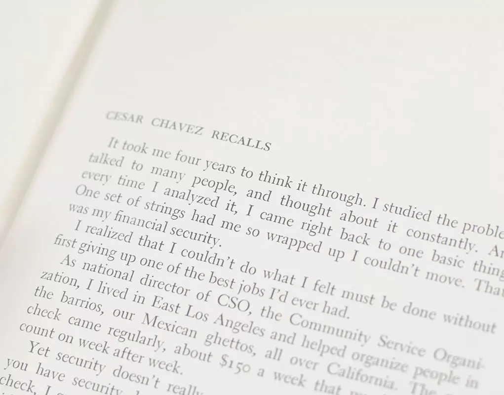 Cesar Chavez. Autobiography of La Causa.