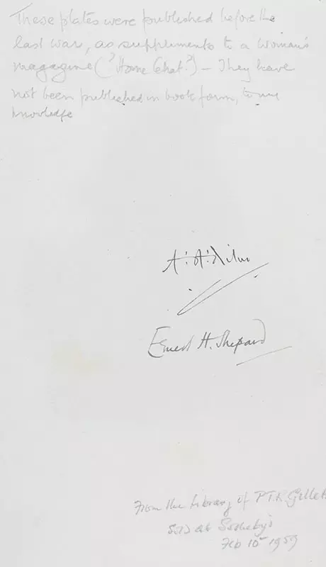 A. A. Milne and Ernest Shepard Signed Winnie-the-Pooh Print Collection.