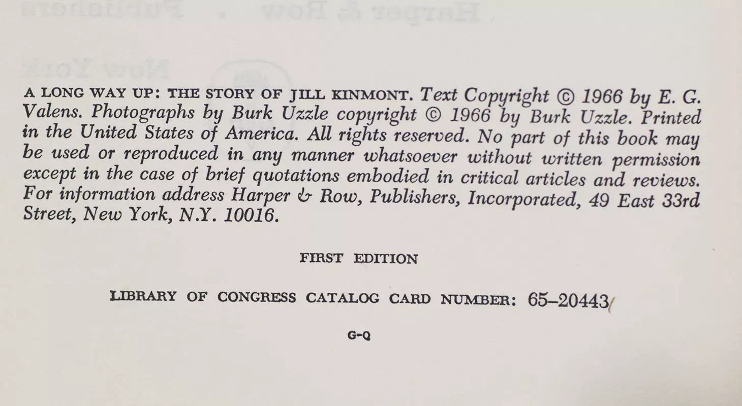 A Long Way Up: The Story of Jill Kinmont.
