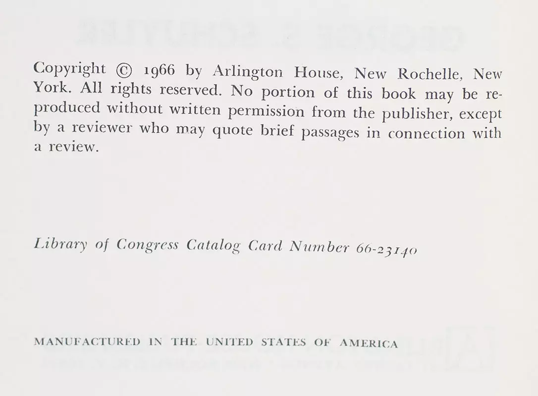 Black and Conservative: The Autobiography of George S. Schuyler.