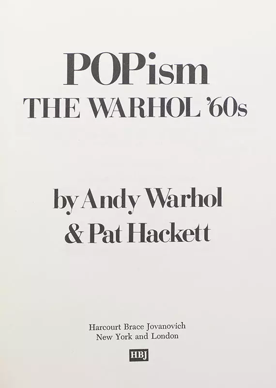 POPism: The Warhol '60s.