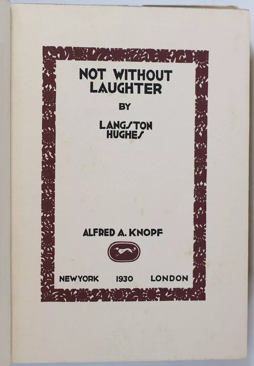 Not Without Laughter.
