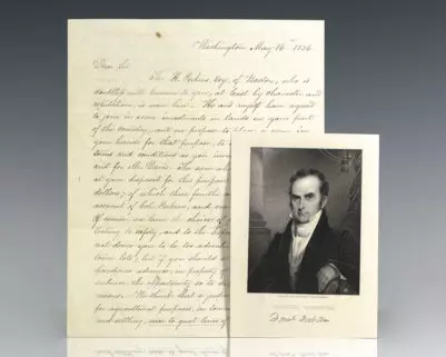 Daniel Webster Autograph Letter Signed.