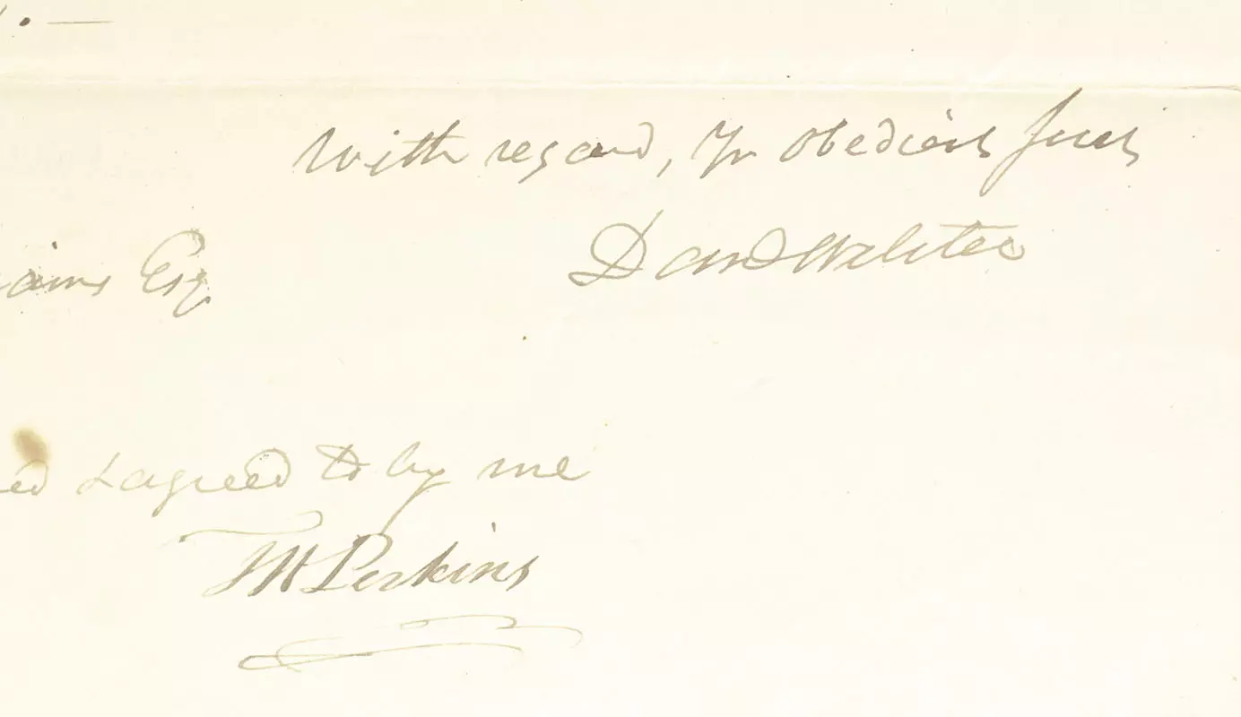 Daniel Webster Autograph Letter Signed.