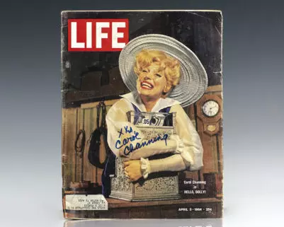Carol Channing Hello, Dolly! Signed Life Magazine.