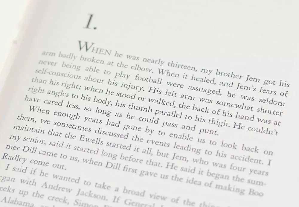 To Kill a Mockingbird.
