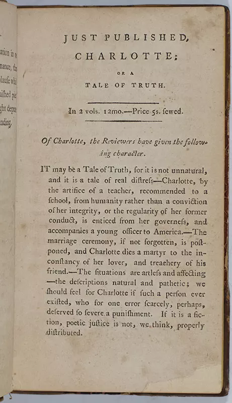 Charlotte. A Tale of Truth.