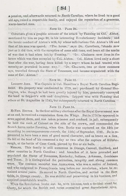 The Narrative of Colonel David Fanning: (A Tory in the Revolutionary War with Great Britain): Giving an Account of His Adventures in North Carolina, From 1775 to 1783 as Written by Himself, with an Introduction and Explanatory Notes.