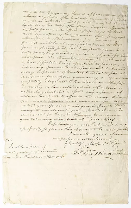 George Washington Autograph Letter Signed.