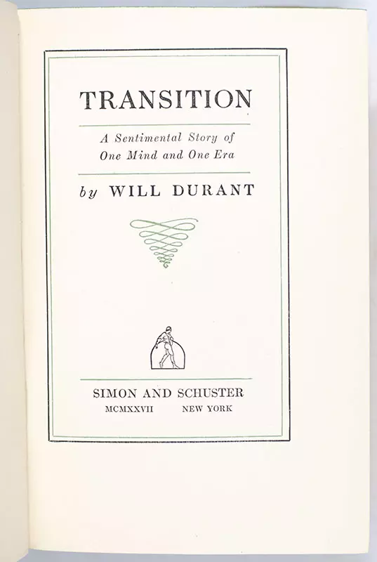 Transition: A Mental Autobiography.