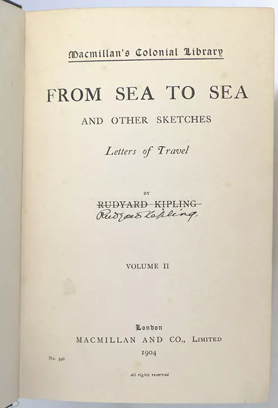 From Sea to Sea and Other Sketches: Letters of Travel.