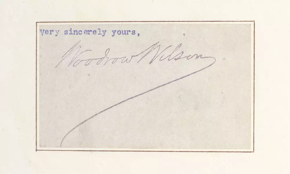 Autographs of the Presidents of the United States of America.