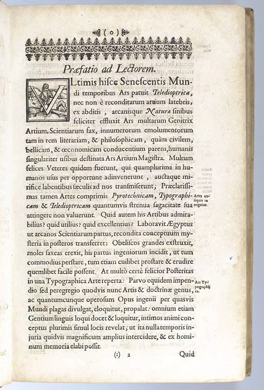 Oculus Artificialis Teledioptricus, Sive Telescopium: Ex Abditis Rerum Naturalium Et Artificialium Principiis Protractum Novâ Methodo, Eâque Solidâ Explicatum ac Comprimis e Triplici Fundamento Physico Seu Naturali, Mathematico Dioptrico Et Mechanico, Seu Practico Stabilitum.