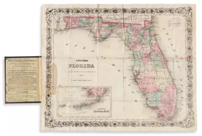 Colton's Map of Florida.