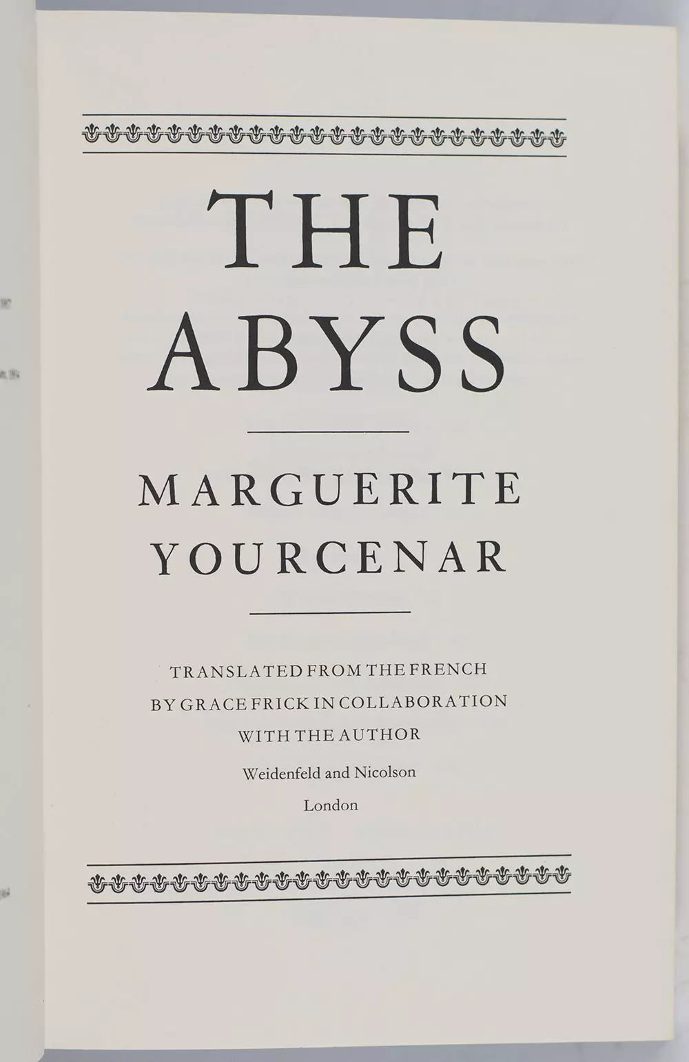 The Abyss.