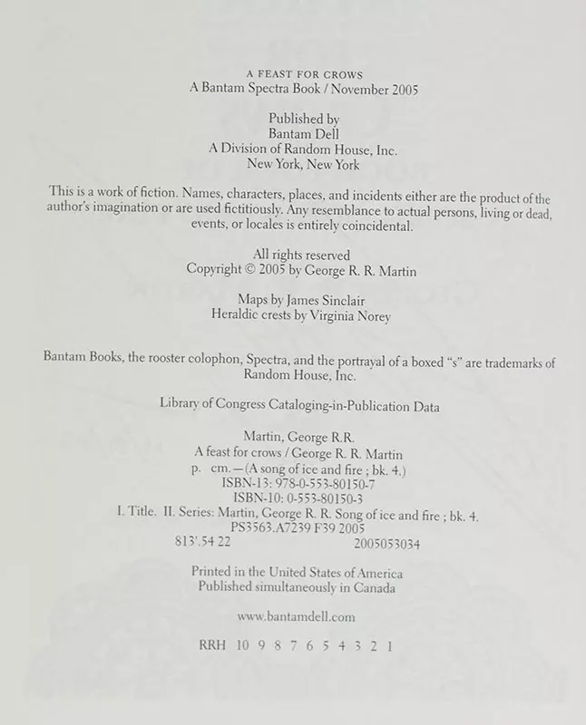 A Feast For Crows.